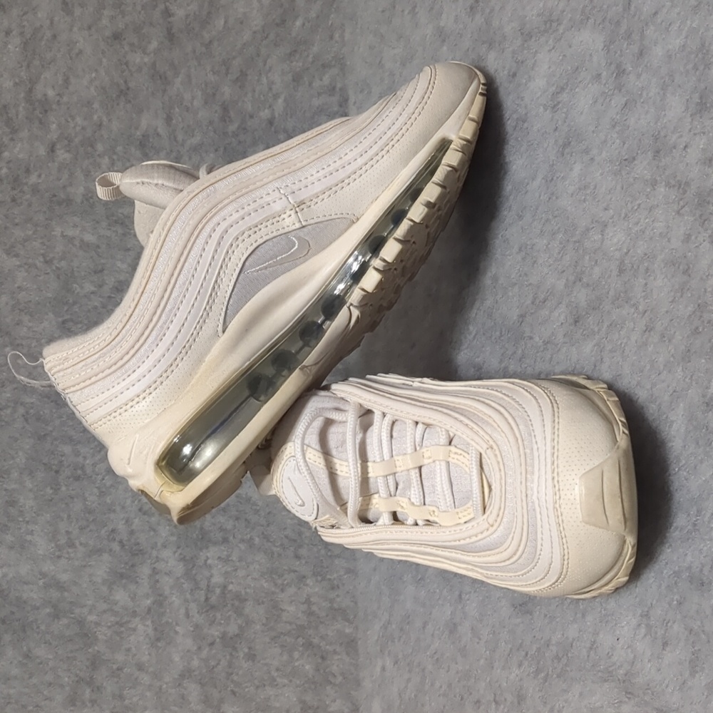 Nike Air Max 97 triple white size youth 4Y , women's 5.5 - Picture 4 of 8